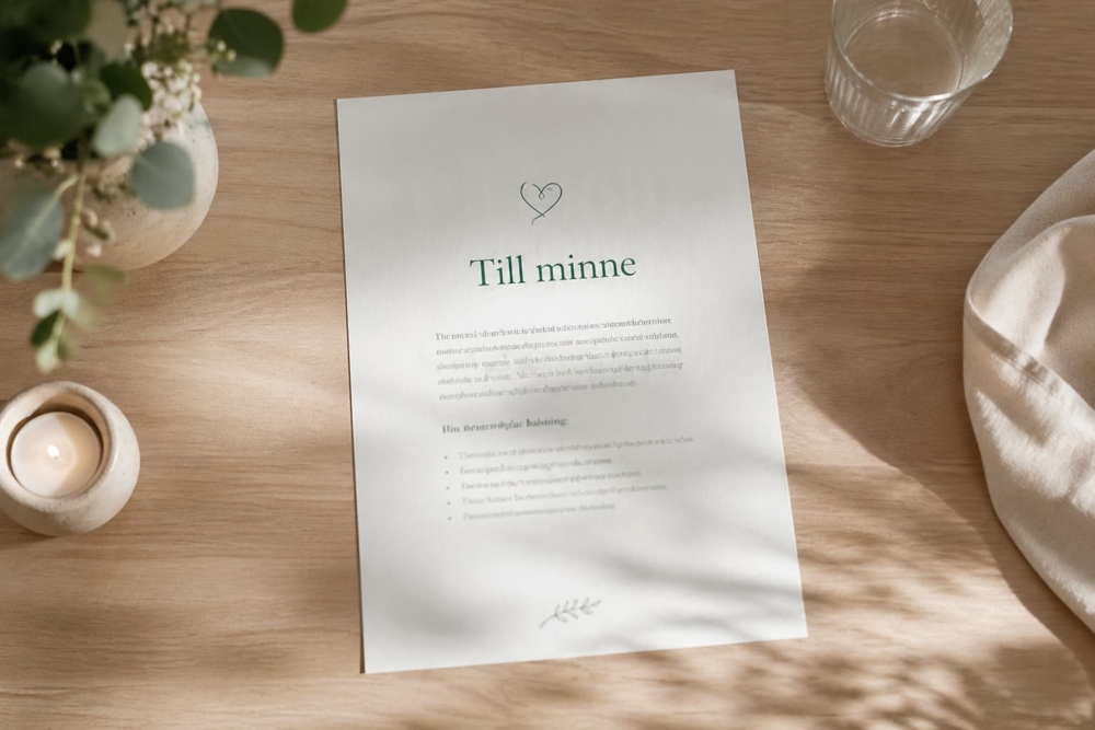 A4 papper, Till minne