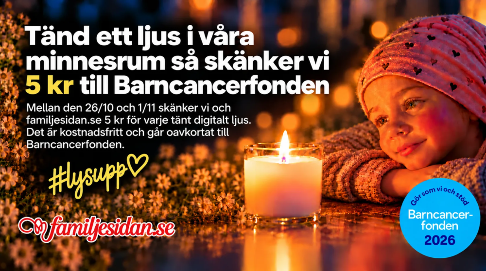 Tänd ett ljus för någon du saknar